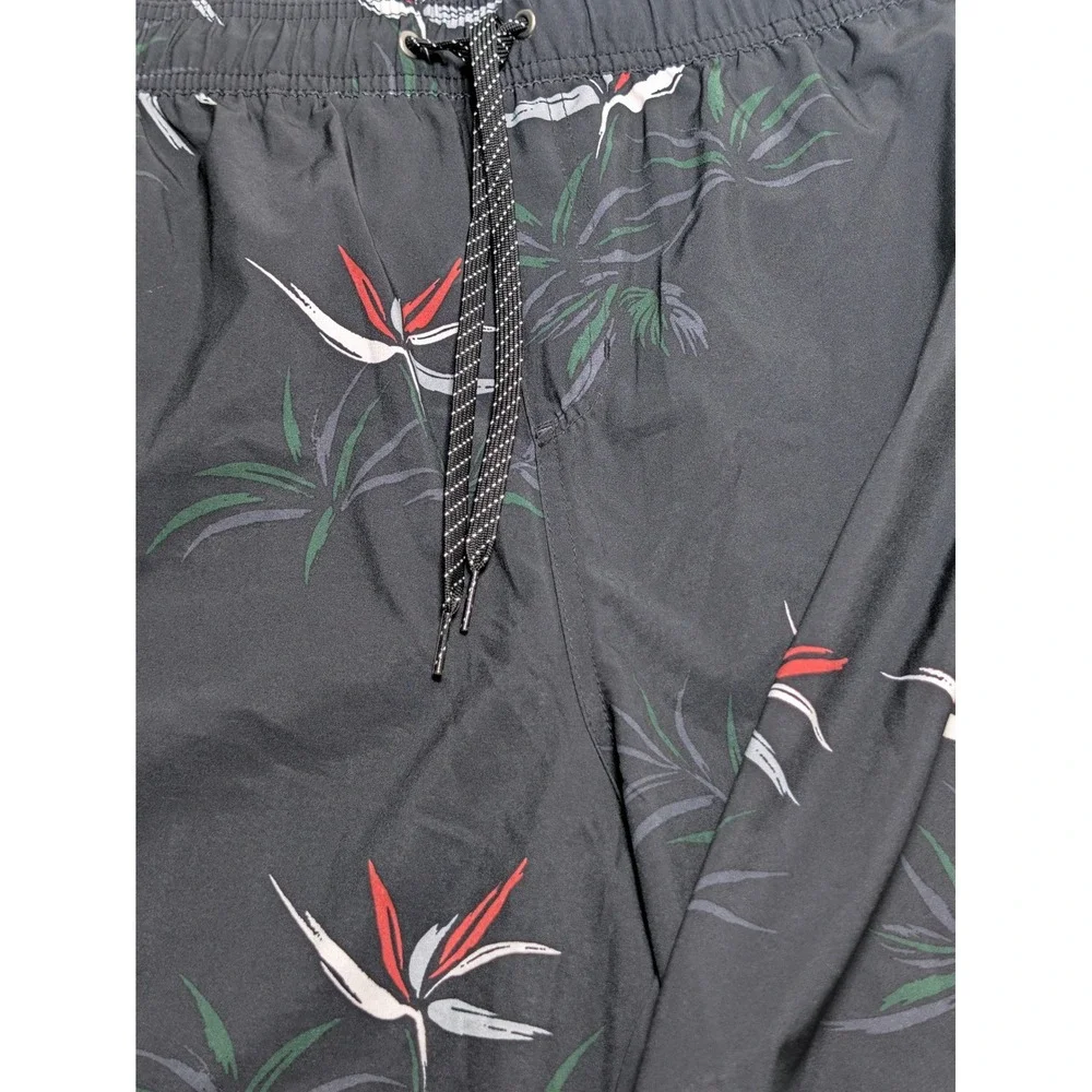 Quiksilver Mens Board Shorts Floral Bird of Paradise Black XXL
